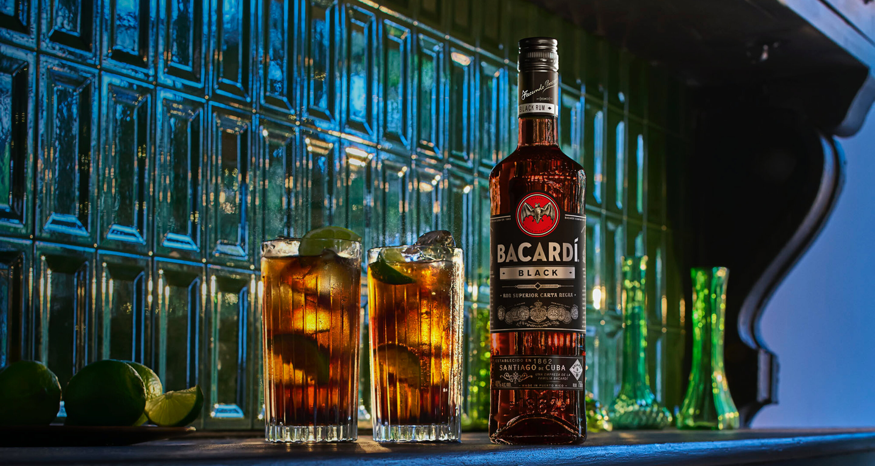 BACARDI BLACK RUM 750ml Glass Bottle & CUBA LIBRE?