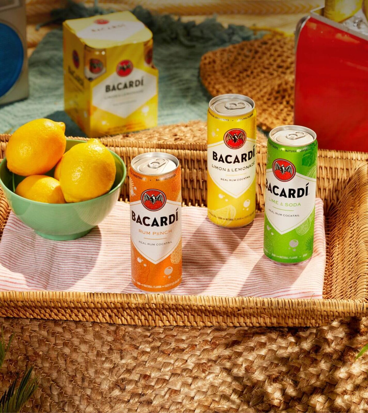 BACARDÍ Cans Variety Pack Bahama Mama, Pina Colada & rum Punch BACARDÍ US