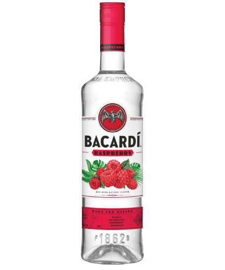 BACARDI RASBERRY FLAVOURED RUM 700ml Glass Bottle